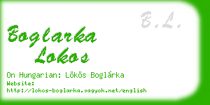 boglarka lokos business card